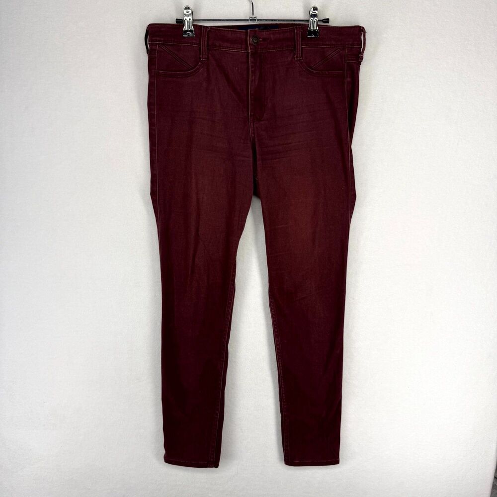 Hollister Jegging High-Rise Maroon/Purple‎ Womens Size 11 W30